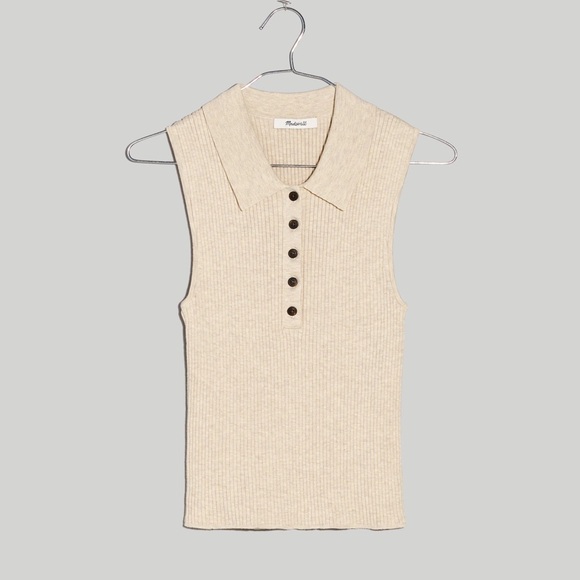 Madewell Owen Polo Sweater Tank - Picture 5 of 7